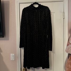 Lane Bryant velvet black and gold dress nwt 18 20